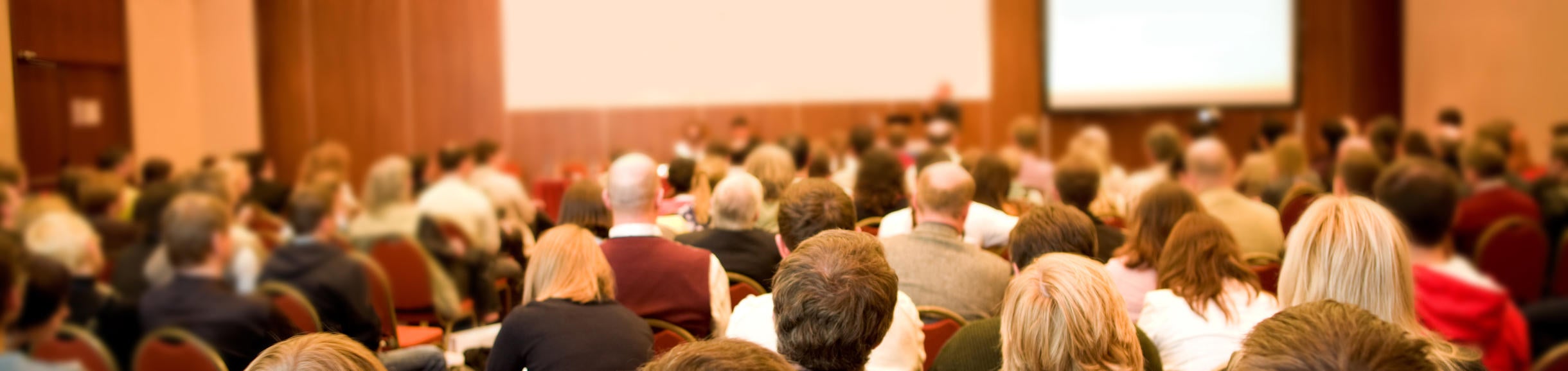 people attending a conference