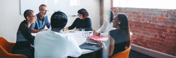 diverse group of adults in a meeting